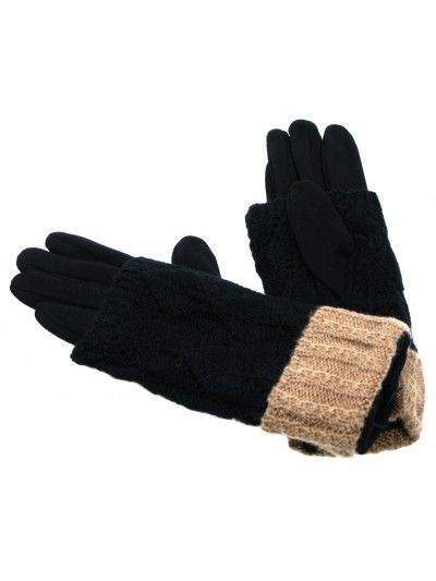 Rękawiczki damskie 450 czarne